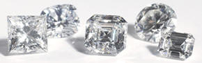 cut and polished Diavik diamonds
